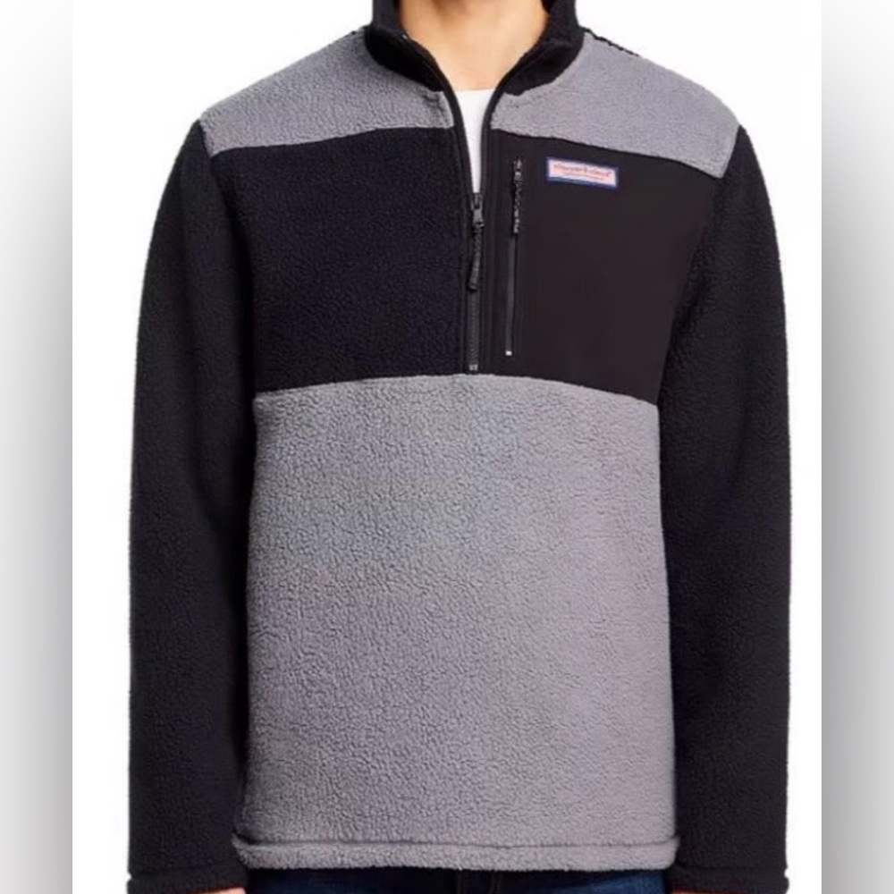 Vineyard Vines Black and Gray Lightweight Jacket